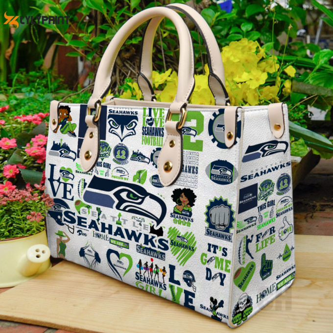 Seattle Seahawks Leather Handbag Gift For Women 1