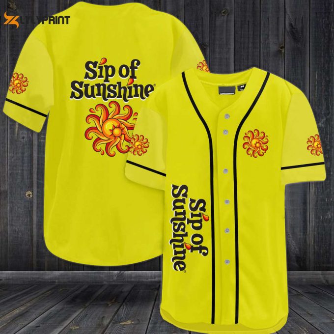 Sip Of Sunshine Beer Baseball Jersey 1