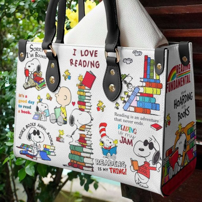 Snoopy Leather Handbag Gift For Women 2