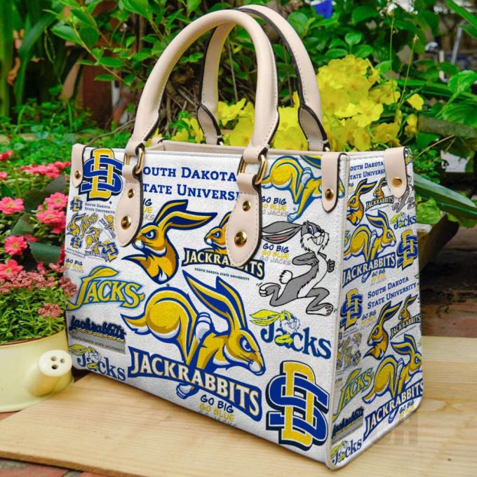 South Dakota State Jackrabbits Leather Handbag Gift For Women 2