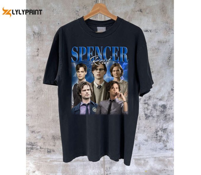 Spencer Reid T-Shirt: Casual Unisex Tee For College With Sweater Design 1