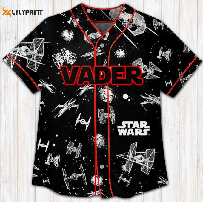 Star Wars Darth Vader Universe All Over Print Unisex Baseball Jersey 1