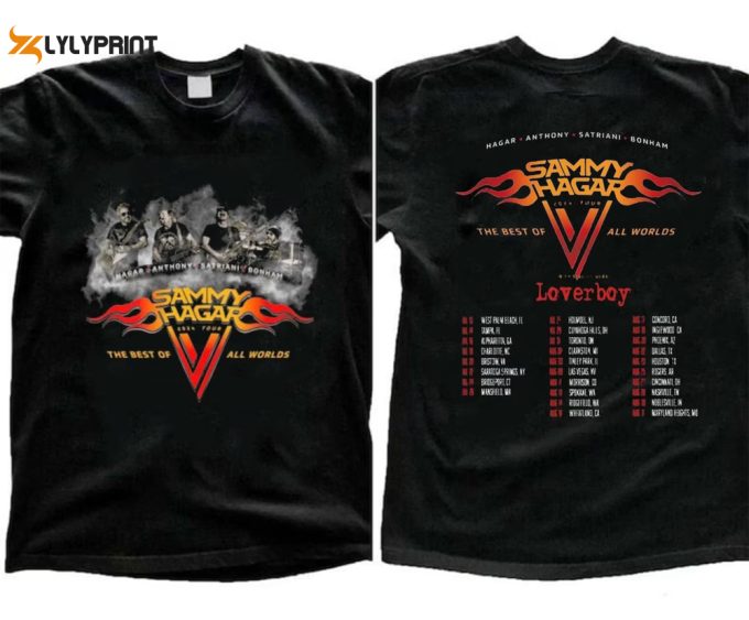 The Best Of All Worlds 2024 Tour Shirt, The Red Rocker 2024 Concert Shirt 1