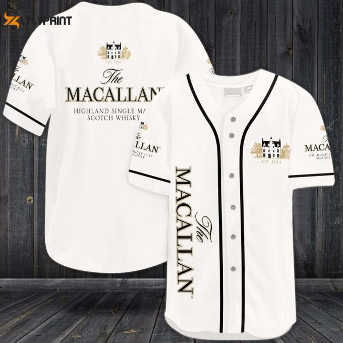 The Macallan Scotch Whiskey Baseball Jersey 1