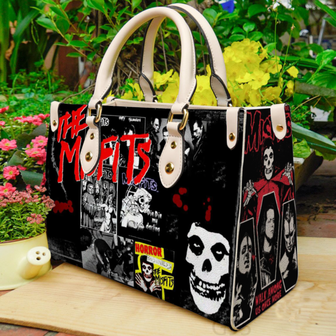 Rock Your Style With The Misfits Band Leather Hand Bag Gift For Women'S Day - Perfect Women S Day Gift - G95 2