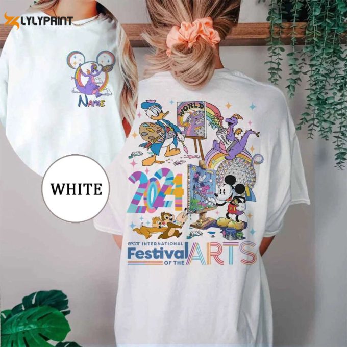 Two-Sided Epcot International Festival Of The Arts 2024 Comfort Colors Shirt, Custom Mickey &Amp;Amp; Friends Figment Shirts, Epcot Family Shirts 1