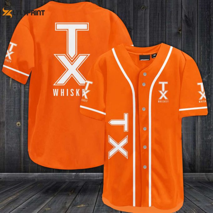 Tx Blended Whiskey All Over Print Unisex Baseball Jersey 1