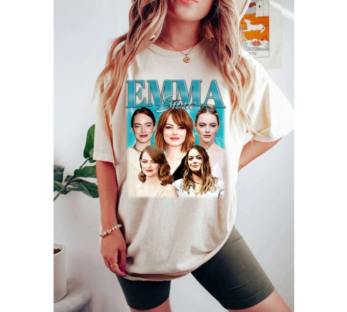 Get Trendy Unisex Emma Stone T-Shirt - Cute Actress Tee &Amp; Merch 2