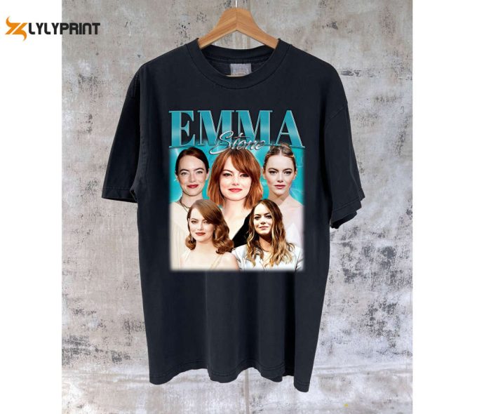 Get Trendy Unisex Emma Stone T-Shirt - Cute Actress Tee &Amp;Amp; Merch 1