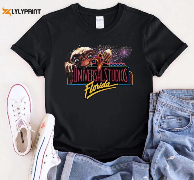 Universal Studios Florida Tee, Vintage 90S E.t , Vtg Et Movie Film Promo Shirt, Back To The Future Movie Tee Shirt, 90S Retro, Unisex Shirt 1