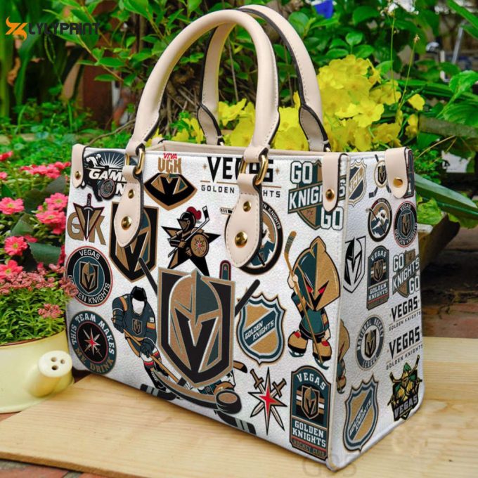 Vegas Golden Knights Leather Handbag Gift For Women 1