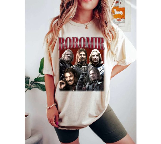 Vintage Boromir T-Shirt: Character Shirt Tees Sweater Unisex College Unisex T-Shirt 2