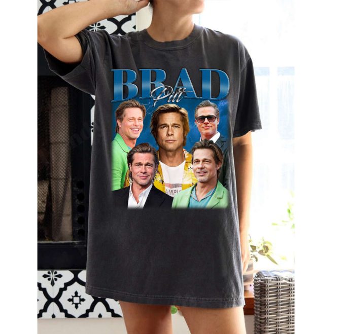 Vintage Brad Pitt T-Shirt: Iconic Actor Shirt &Amp; Sweater For Men And Women 2