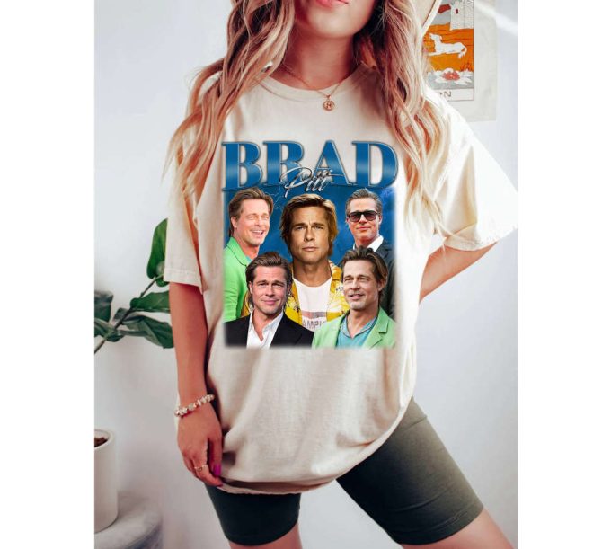 Vintage Brad Pitt T-Shirt: Actor Shirt Tees &Amp; Sweater - Unisex Actor Unisex T-Shirt 2