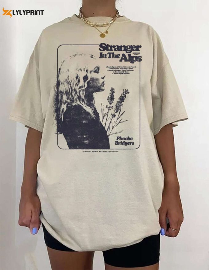 Vintage Pho.ebe Bridgers Lavender T-Shirt, Pb Moon Song Shirt, Phoebe Bridgers Merch 1