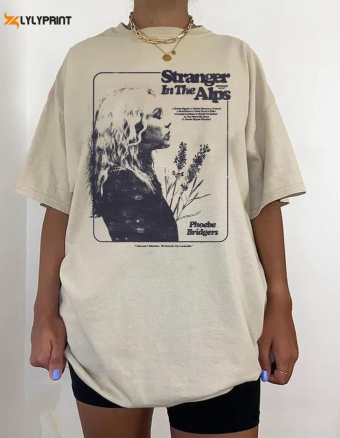 Vintage Pho.ebe Bridgers Lavender T-Shirt, Pb Moon Song Shirt, Phoebe Bridgers Merch 1