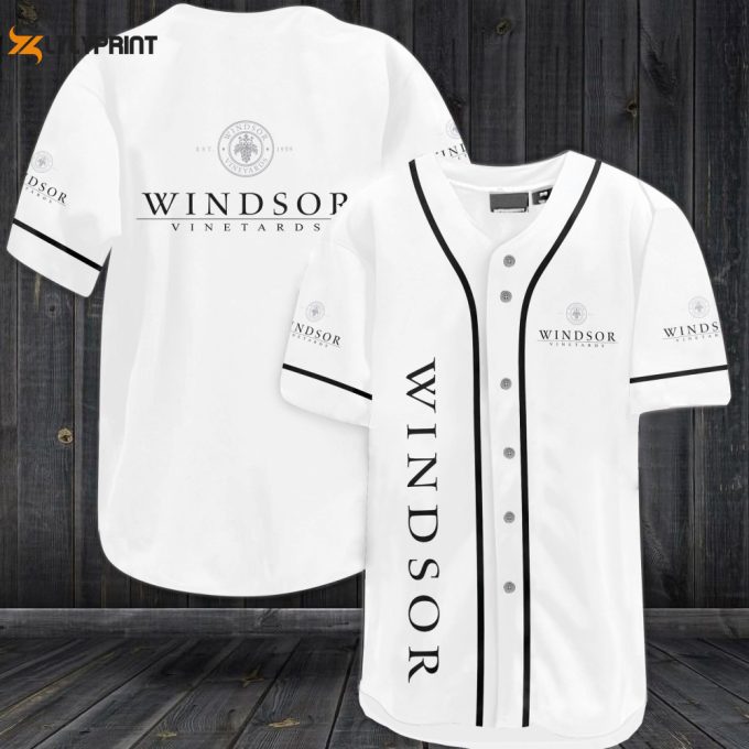 Windsor Vineyards Baseball Jersey - Gift For Men Women 1