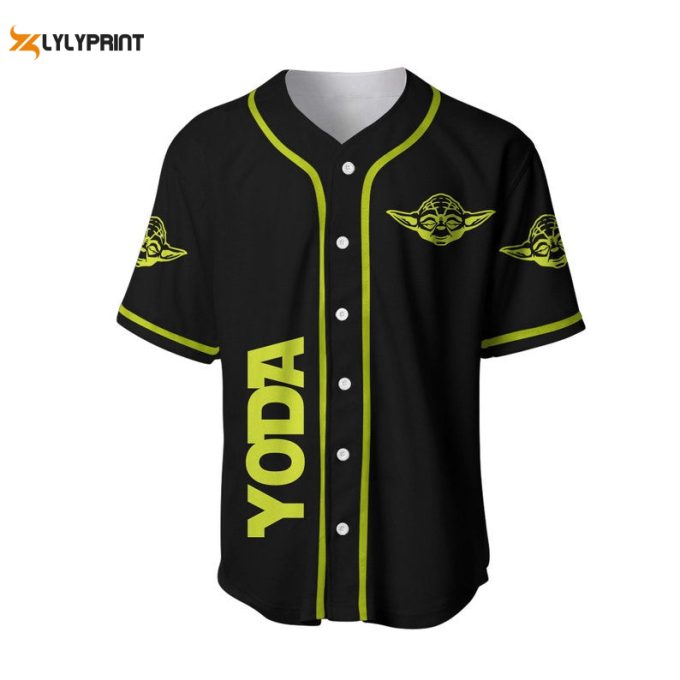 Yoda Star Wars Floating All Over Print Baseball Jersey 1