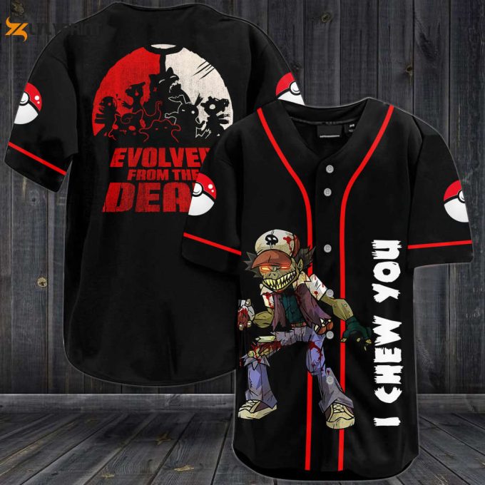 Zombie Satoshi I Chew You Evolver From The Death Baseball Jersey - Gift For Men Women 1