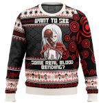 Get Festive with the Shiro Blood Bending Deadman Wonderland Ugly Christmas Sweater!