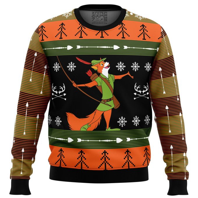 Get Festive With The Robin Hood Ugly Christmas Sweater – Perfect Holiday Attire!