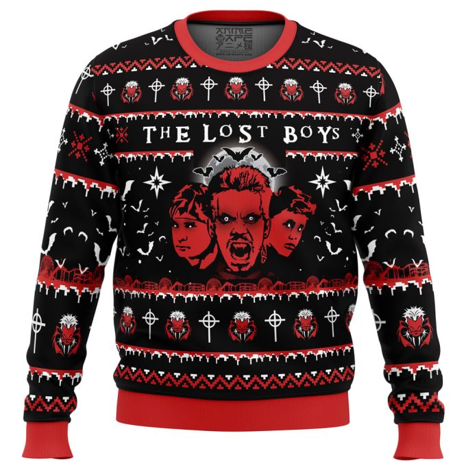 Get Festive With The Half Vampire Lost Boys Ugly Christmas Sweater – Limited Edition