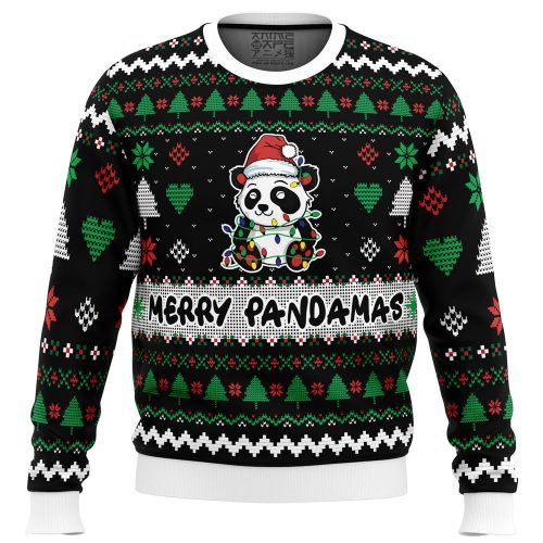 Merry Pandamas Ugly Christmas Sweater: Embrace Pop Culture Style for the Holidays!