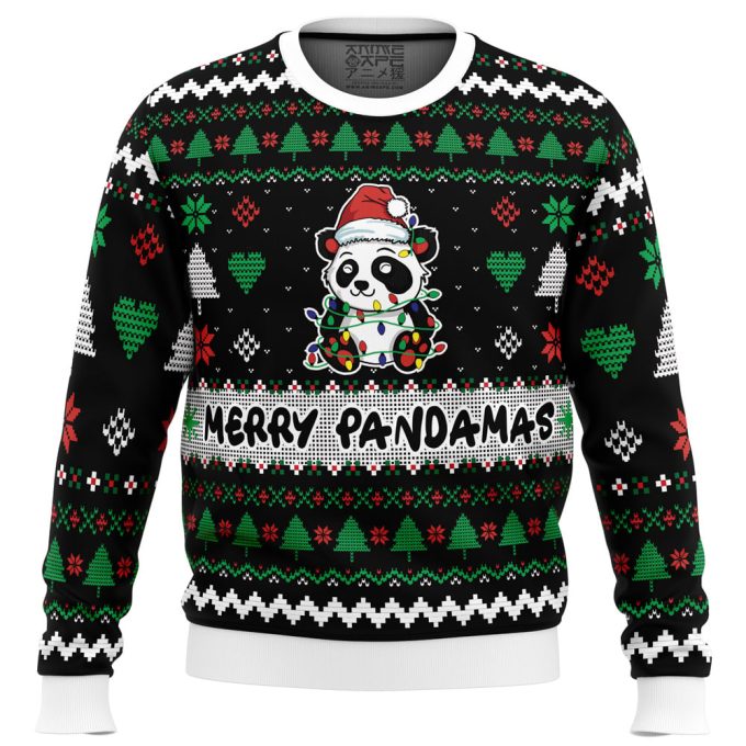 Merry Pandamas Ugly Christmas Sweater: Embrace Pop Culture Style For The Holidays!