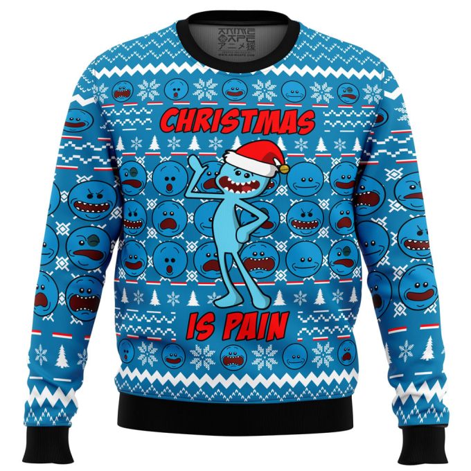 Get Festive With Mr Meeseeks: Christmas Is Pain Ugly Sweater