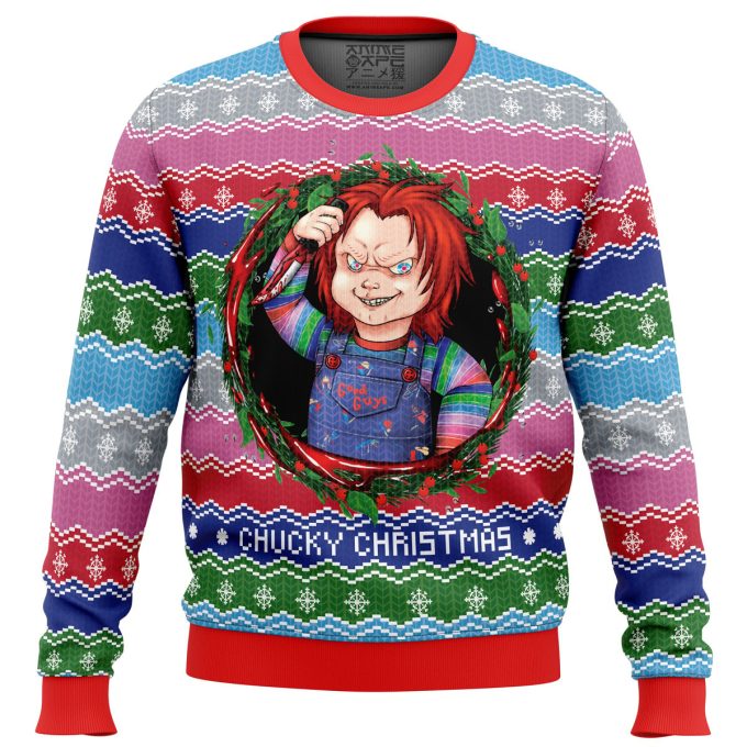 Get Festive With The Chucky Christmas Ugly Christmas Sweater – Perfect For Holiday Parties &Amp; Gift-Giving!