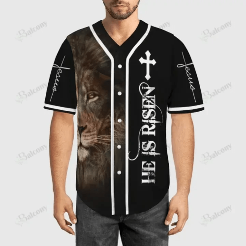 Baseball Tee Jesus – He Is Risen Baseball Jersey 168 – Gift for Men Women – Gift for Men Women