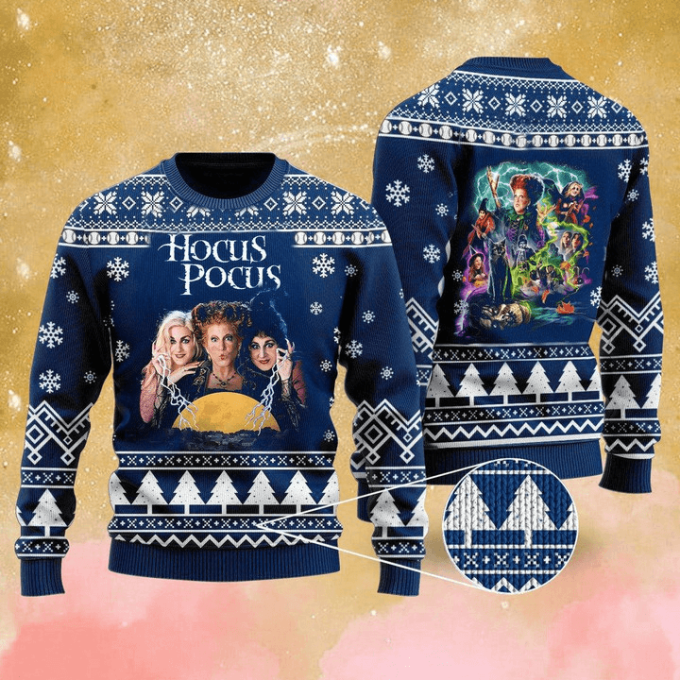 Hocus Pocus Ugly Sweater: 3D Sweatshirt For Festive Fun! 1