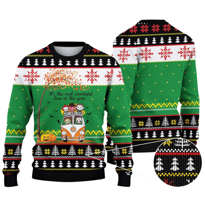 Spooky Fun With Friends Characters: 3D Halloween Ugly Sweater Sweatshirt! 1