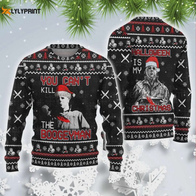 2023 Halloween Boogey Man Ugly Sweater – Michael Myers Horror Movie 3D Sweatshirt