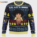 Get Festive with 3 2 1 Let’s Xmas! Cowboy Bebop Ugly Christmas Sweater