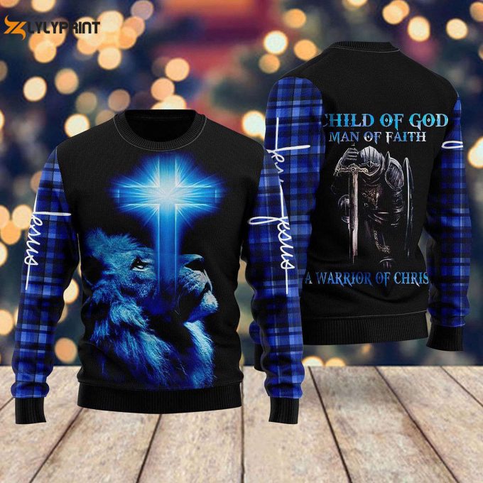 Faithful Child Of God: Unique 3D Ugly Sweater Sweatshirt - Show Your Devotion! 1