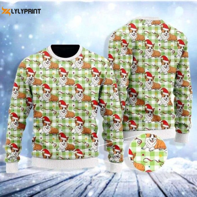 Dult Corgi Ugly Sweater 3D Sweatshirt - Fun And Festive Clothing For Dog Lovers! 1