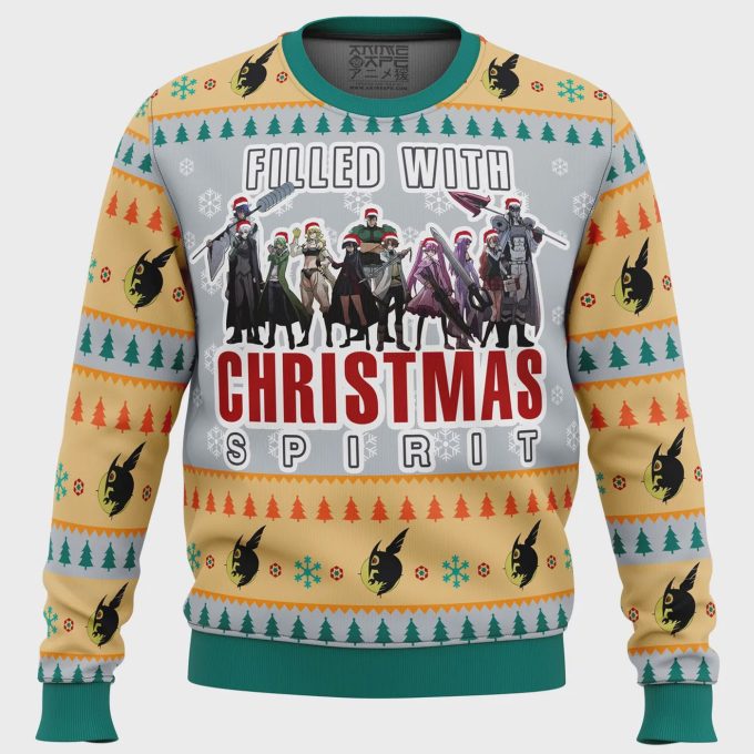 Get Festive With Akame Ga Kill Night Raid Ugly Christmas Sweater – Perfect Anime-Inspired Holiday Apparel!