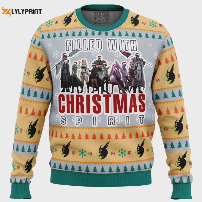 Get Festive With Akame Ga Kill Night Raid Ugly Christmas Sweater – Perfect Anime-Inspired Holiday Apparel!