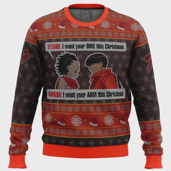 Get Festive With Akira Ugly Christmas Sweater – Tetsou Shima &Amp; Shotaro Kaneda Design