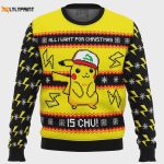 All I Want For Christmas Is CHU! Ugly Christmas Sweater – Festive & Fun Holiday Apparel