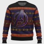 Get Festive with Avengers Logo Ugly Christmas Sweater – Perfect Holiday Gift!