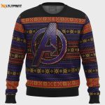 Get Festive with Avengers Logo Ugly Christmas Sweater – Perfect Holiday Gift!