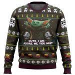 Baby Yoda Ugly Christmas Sweater – Cute Mandalorian Star Wars Design