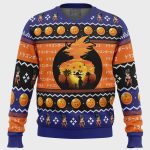 Stunning Sunset Dragon Ball Z Ugly Christmas Sweater – Festive & Unique Design