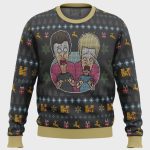 Get Festive with Beavis and Butthead Ugly Christmas Sweater – Surprise Reactions Guaranteed!