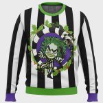 Beetle Juice Ugly Christmas Sweater: Spooky Festive Style for a Memorable Holiday Shop Now!