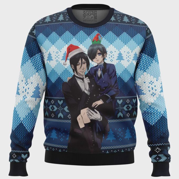 Get Festive With The Black Butler Ugly Christmas Sweater – Perfect For Anime Fans