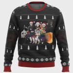 Shop the Festive Black Clover Holiday Ugly Christmas Sweater – Perfect for Stylish Celebrations!