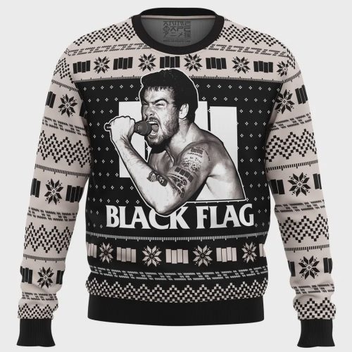 Get Festive with the Black Flag Ugly Christmas Sweater – Perfect for Holiday Fun!